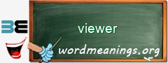 WordMeaning blackboard for viewer